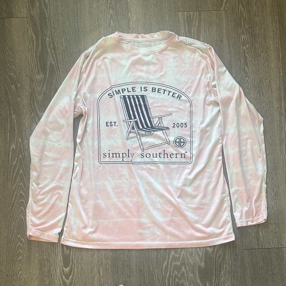 Simply Southern Light Pink Long Sleeve Tee